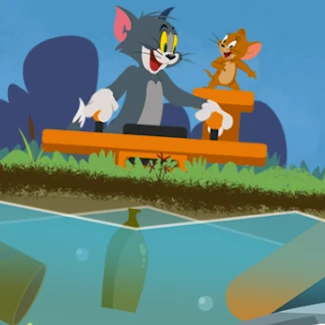 Tom and Jerry: River Junk Cleanup Game